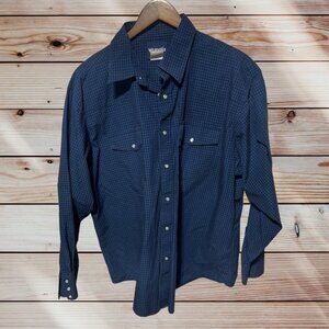 Wrangler Blue Plaid Shirt Size XXL